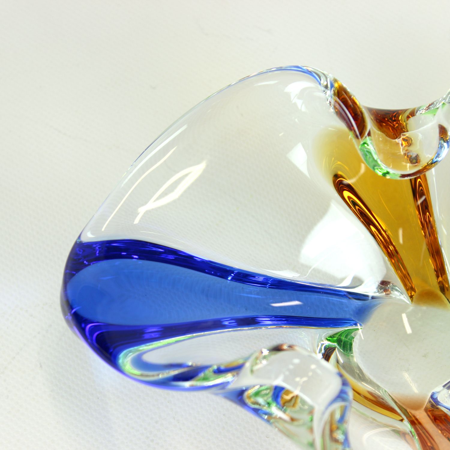 photo for sale Design Art Rhapsody Collection Glass Bowl By Frantisek Zemek, Czechoslovakia 1960s