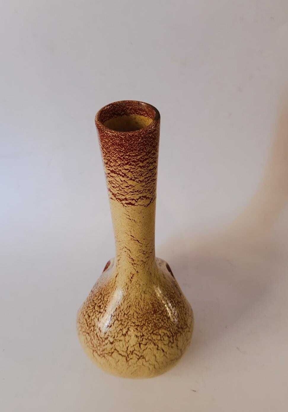 Bertoncello Rigon Vintage Space Age Design Long Neck Ceramic Vase From The 1970s photo 204.0