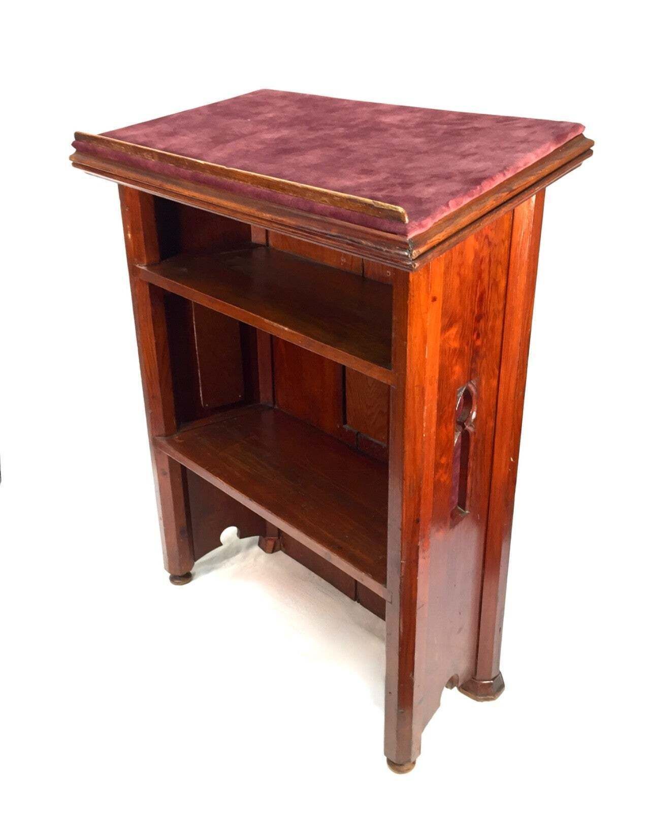 Antique Wooden Order Of Buffaloes Used Lectern / Book Stand Restaurant C.1900 photo buy