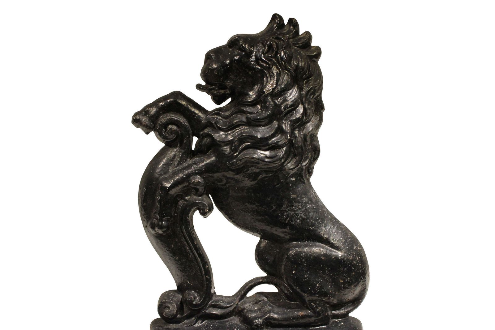 Victorian Cast Iron Lion Rampant Door Stop photo furniture