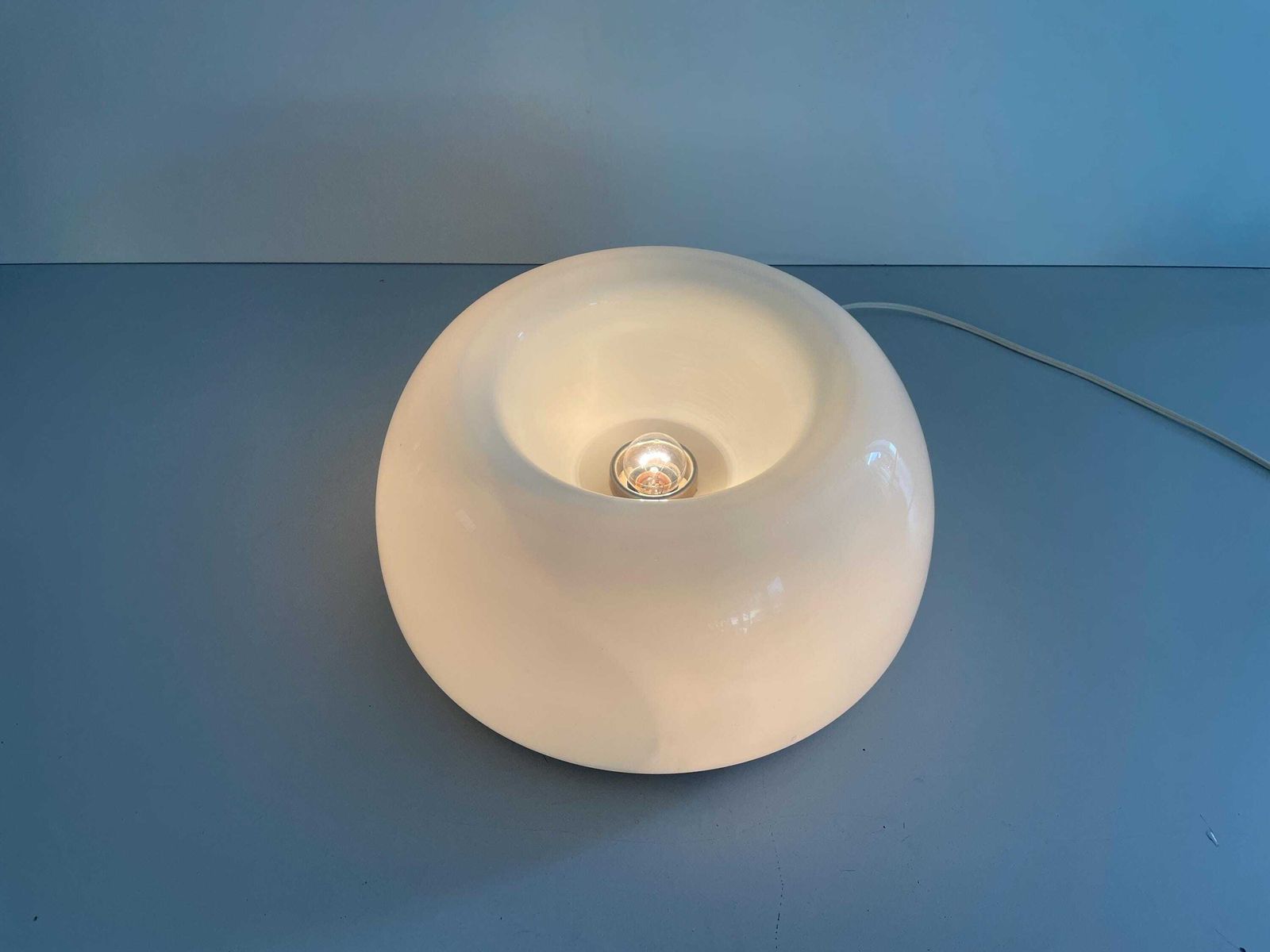 Model Vellela Opaline Glass Flush Mount Light By Achille Castiglioni For Flos, 1960s, Italy photo furniture