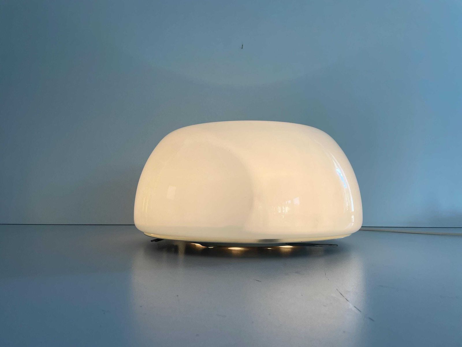 Model Vellela Opaline Glass Flush Mount Light By Achille Castiglioni For Flos, 1960s, Italy photo 2774.0