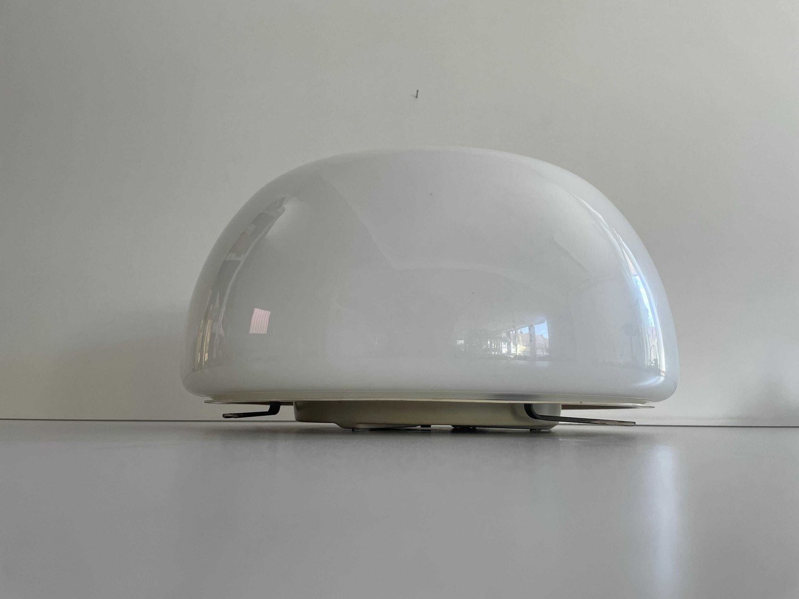 Model Vellela Opaline Glass Flush Mount Light By Achille Castiglioni For Flos, 1960s, Italy photo vinterior