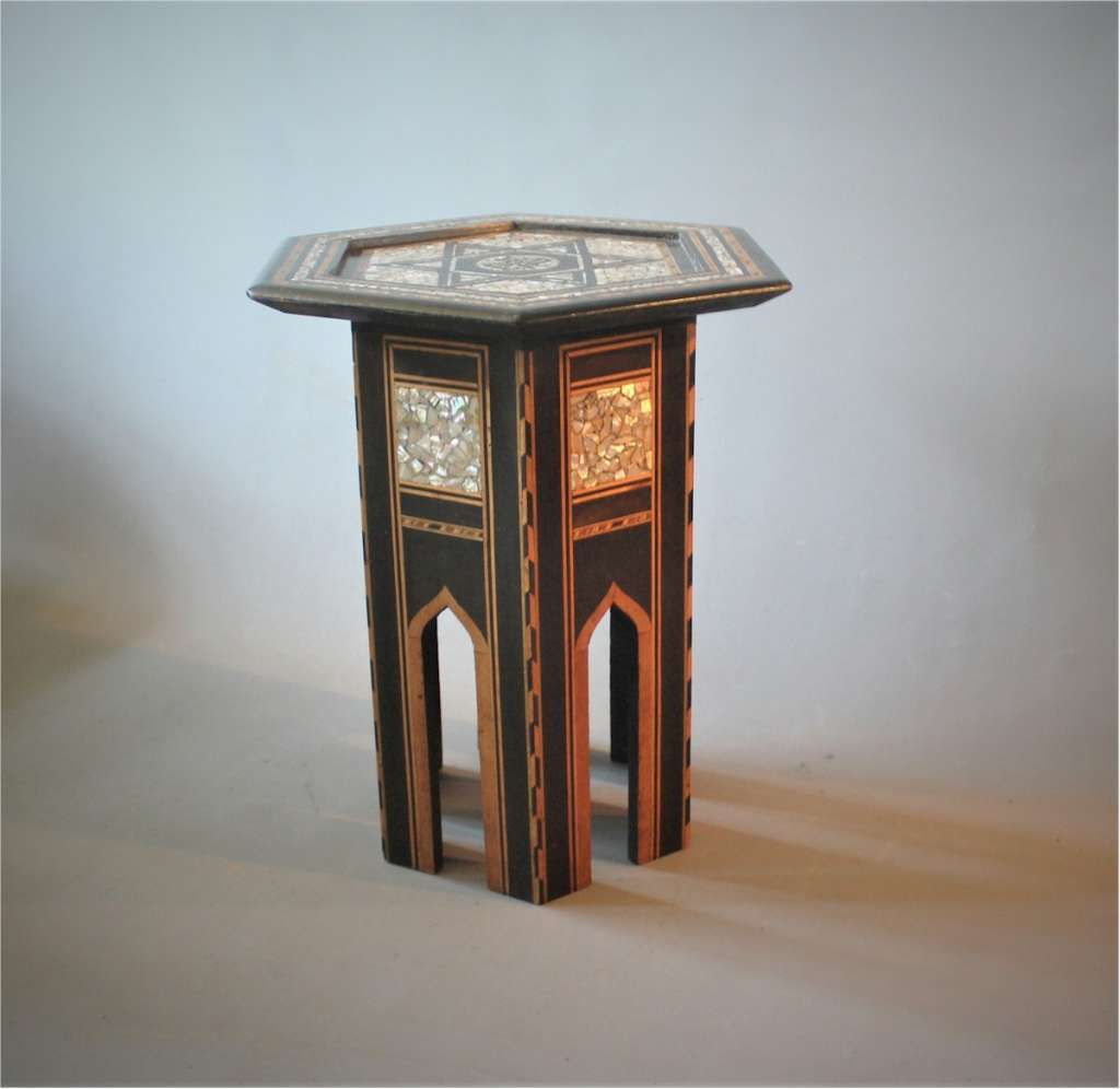Antique Inlaid Eastern Table By Liberty & Co photo for sale