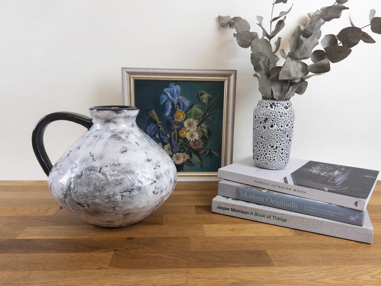 photo furniture Xl Black And White Swiss Vase   Swiss Studio Pottery By Ziegler Keramik, Schaffhausen