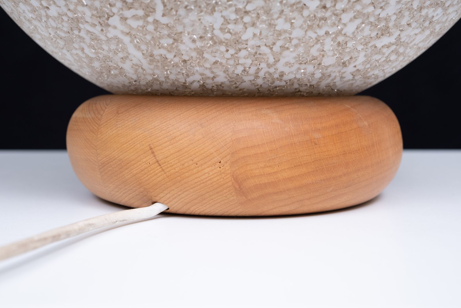 Ball Lamp On Pine Base 1970 France photo buy