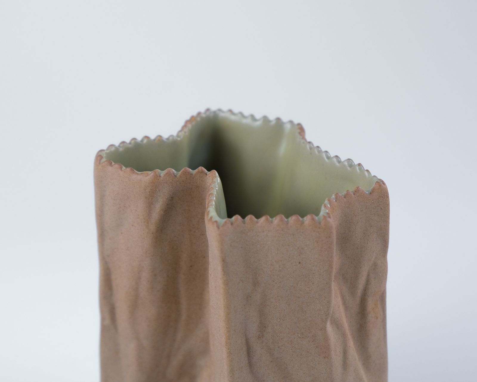 Home Decor Mid Century Tapio Wirkkala “Paper Bag" Vase For Rosenthal, Germany C.1970s photo