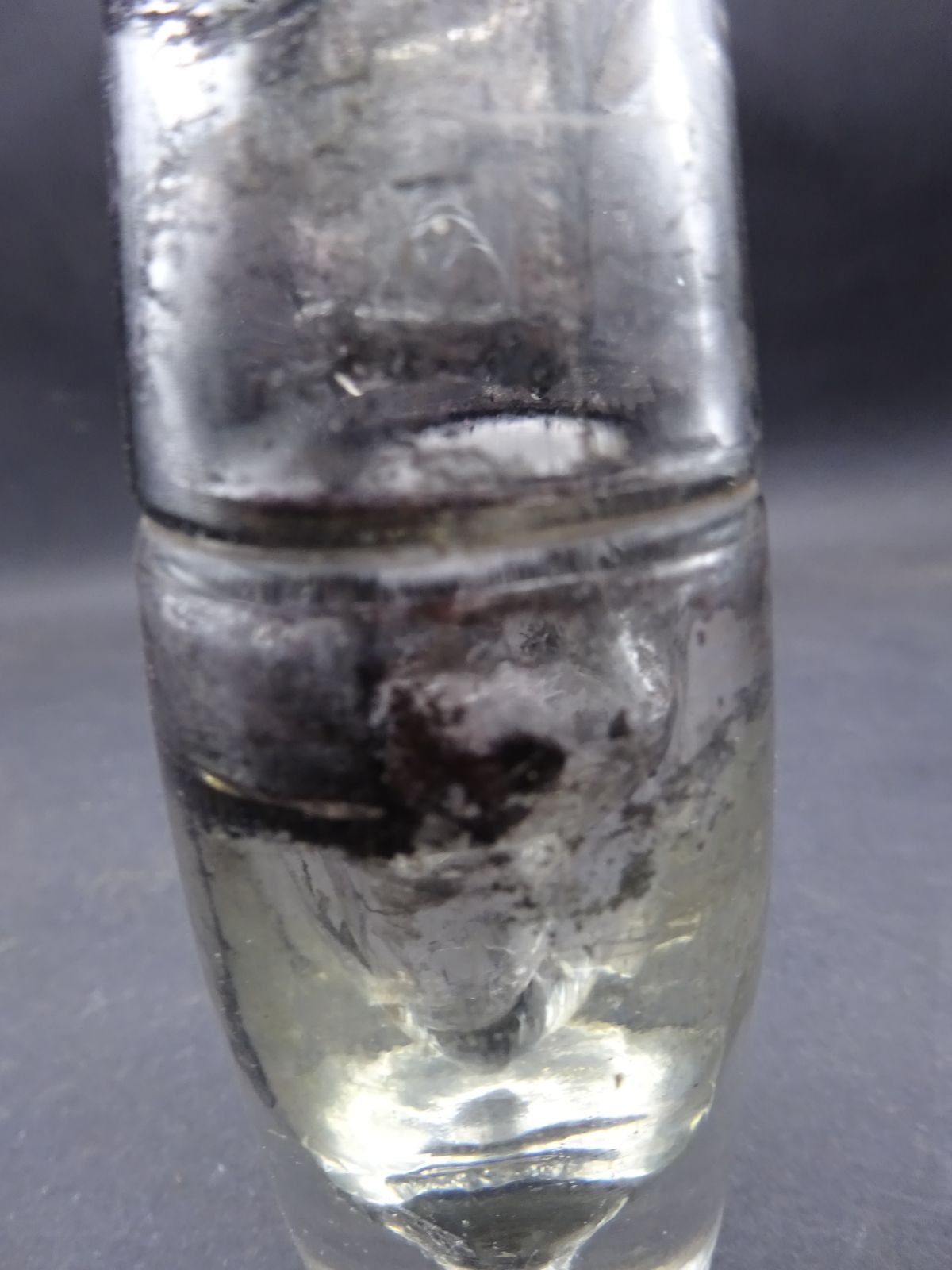 Rare Georgian Double Layered Glass No Spill Inkwell Tally Man/Tax Man/Customs photo for sale