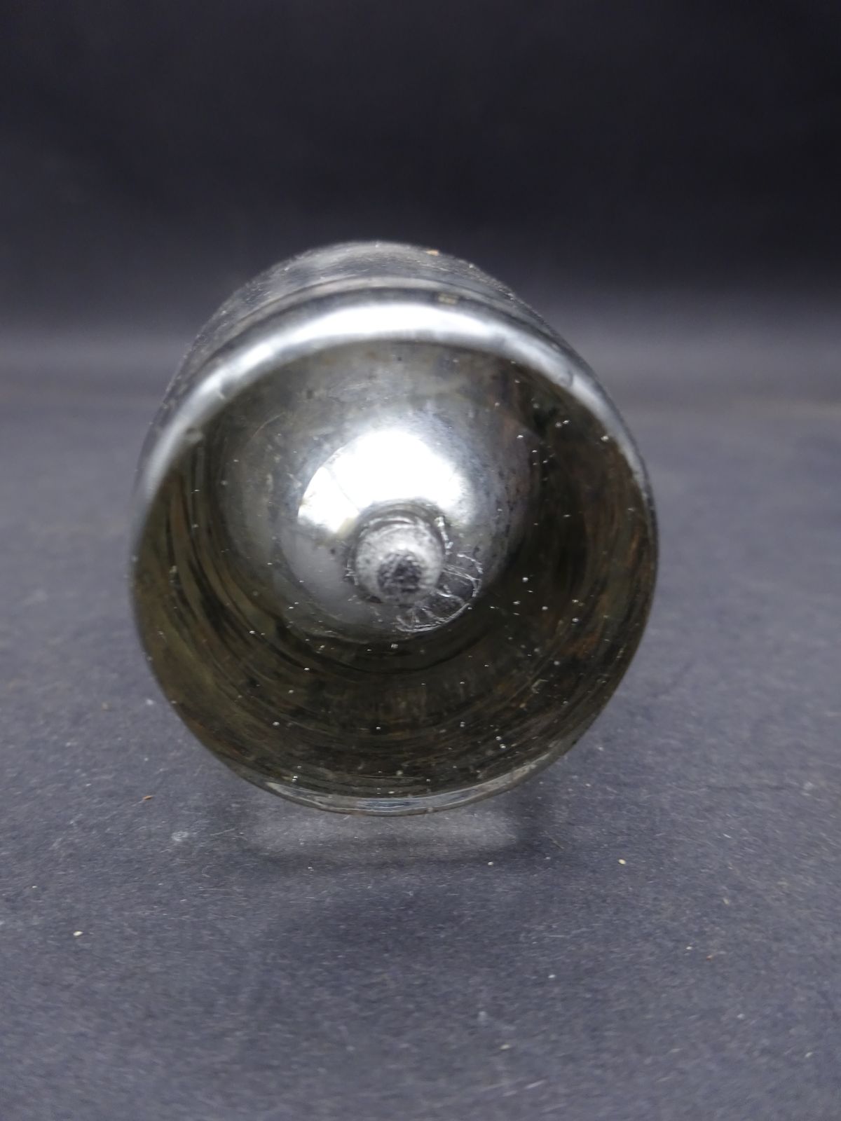Rare Georgian Double Layered Glass No Spill Inkwell Tally Man/Tax Man/Customs photo vinterior