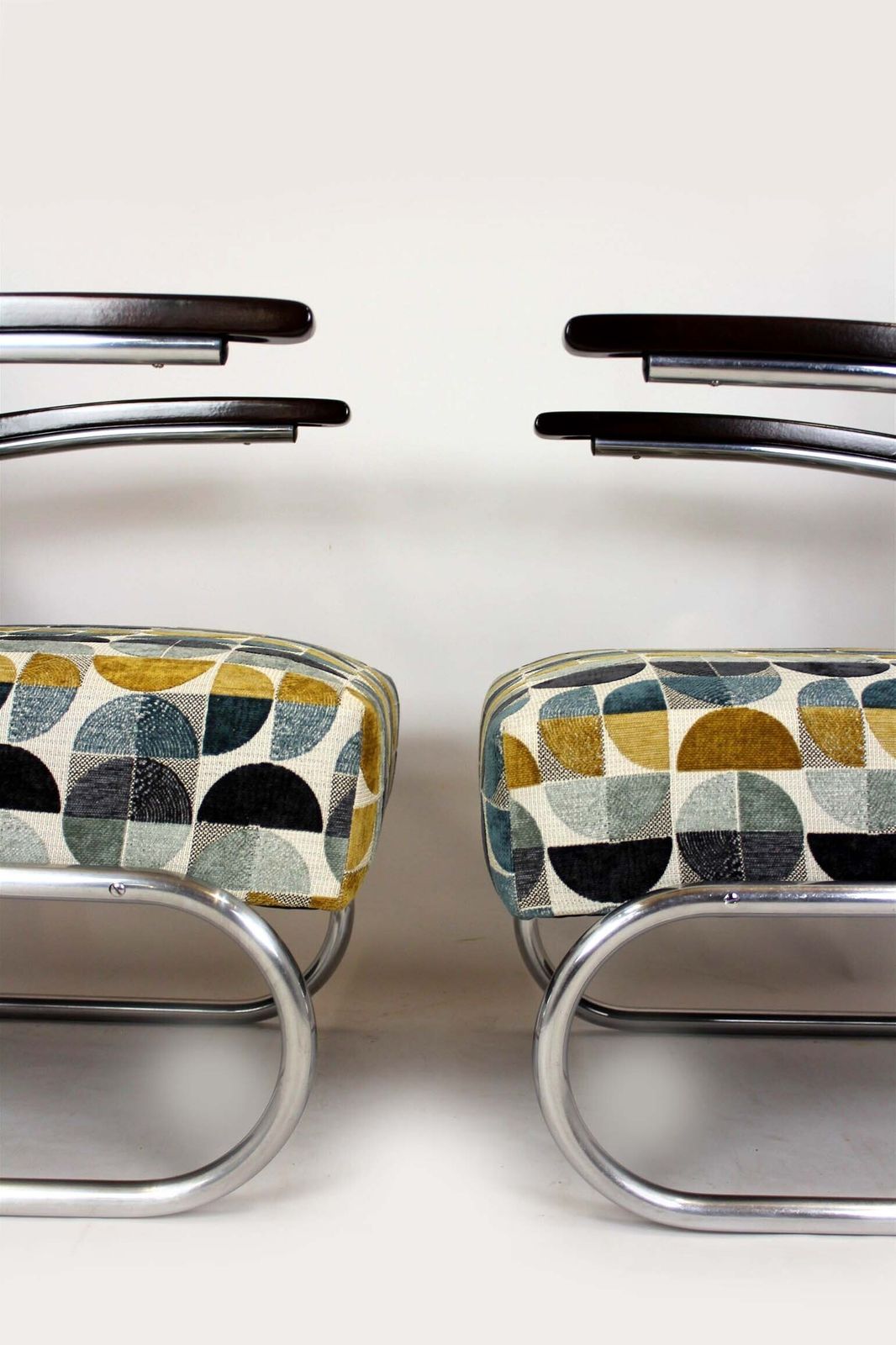 photo furniture Restored Bauhaus Tubular Armchairs By W. H. Gispen For Mücke Melder, 1930s, Set Of 2
