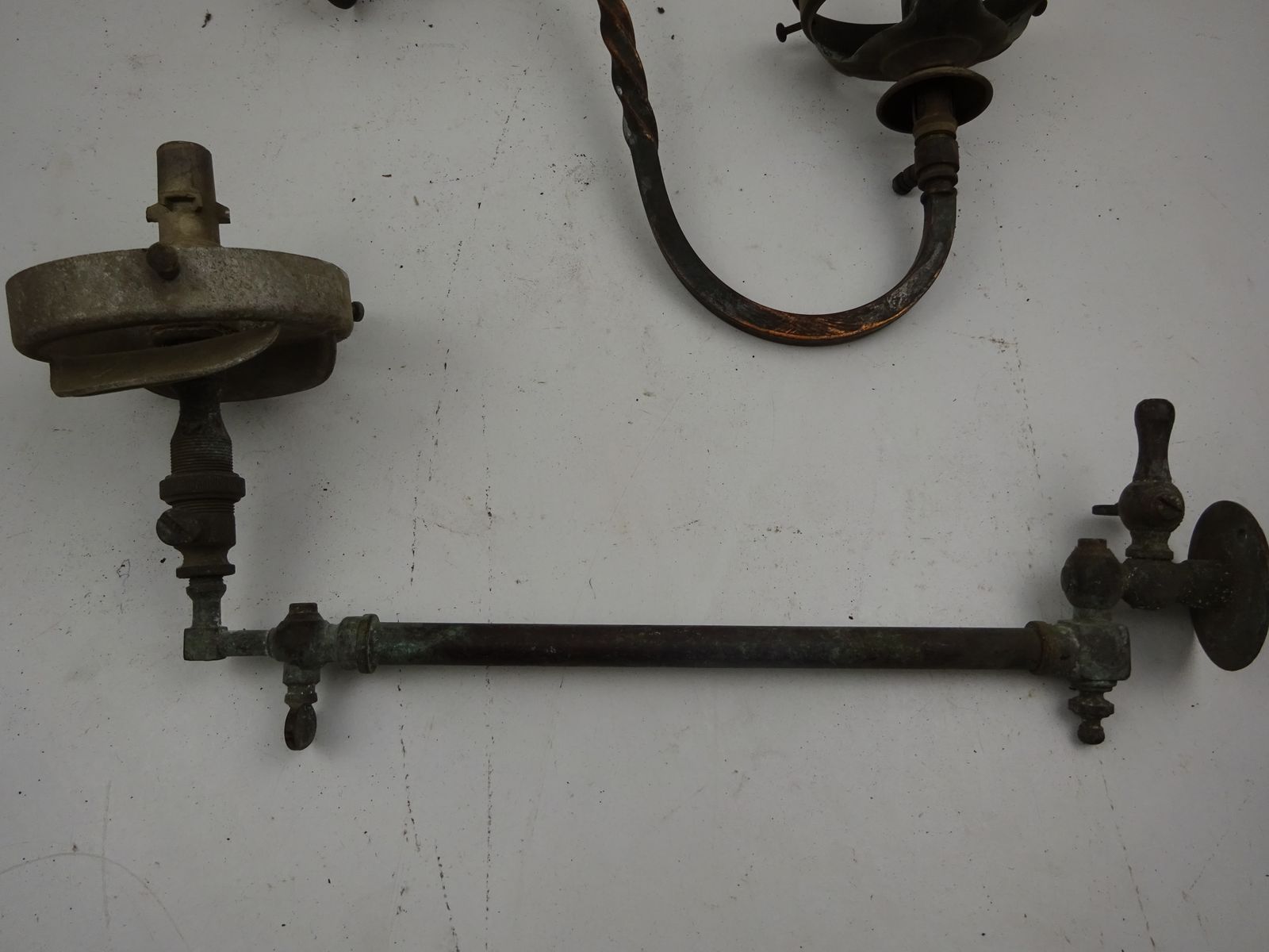 photo furniture 3 Antique Wall Gas Lights For Restoration (As Seen)