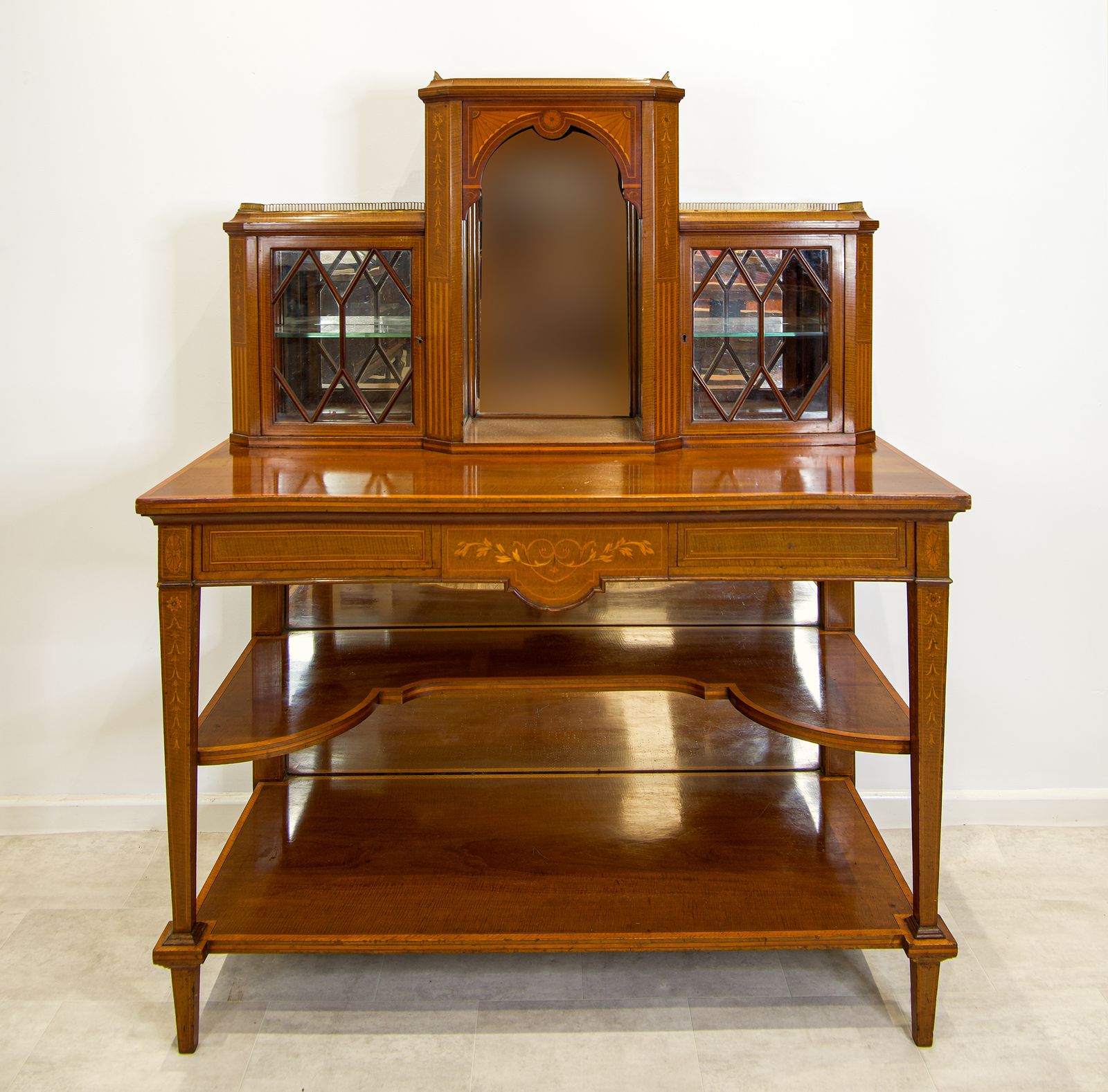 Fine Antique Mahogany & Inlaid Writing Desk photo buy