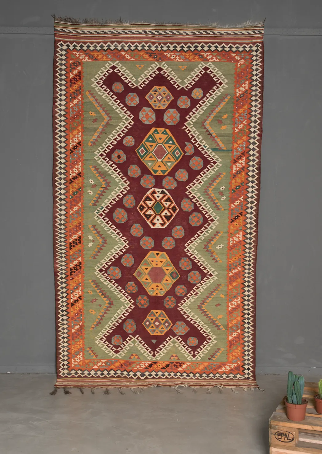 Antique Kilim Rug 'Patoug', 1800s