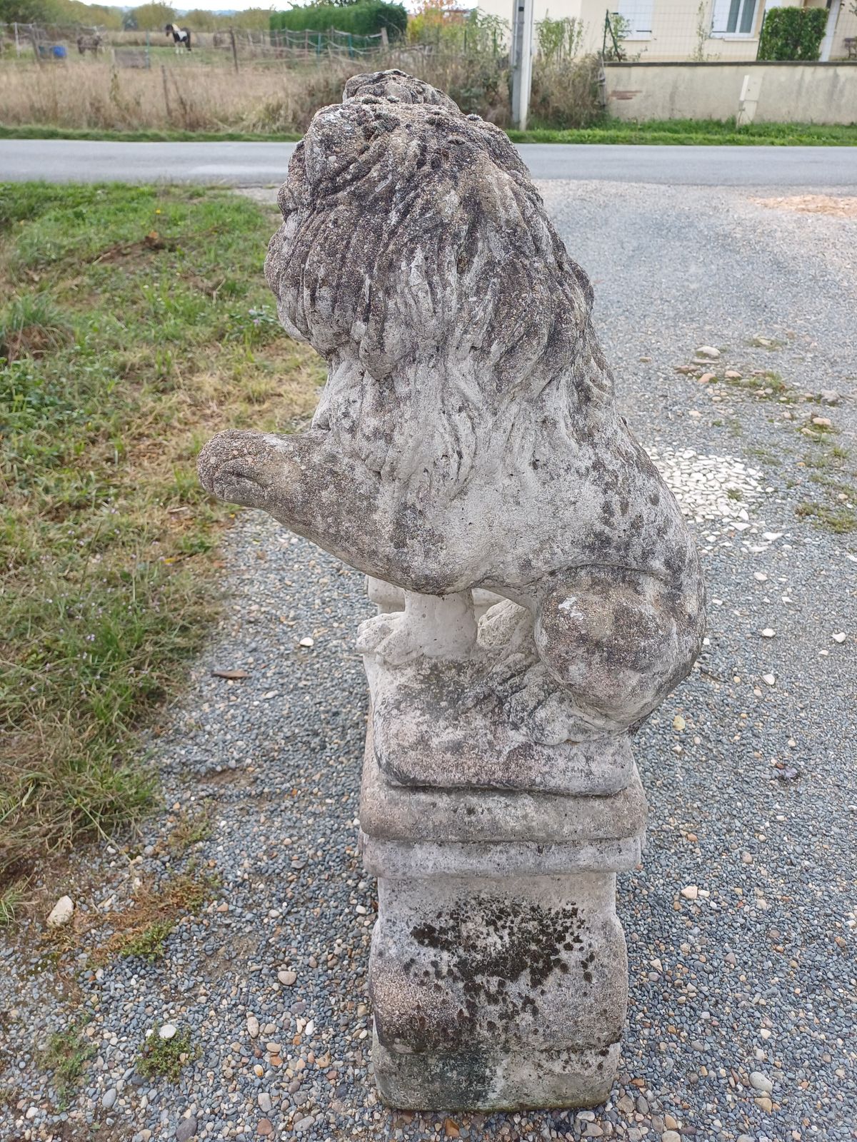 Pair Of Stone Lions From The 1960s photo buy