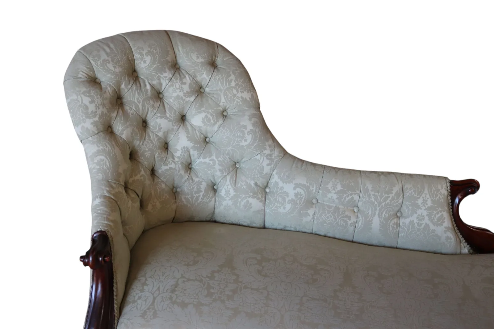 photo furniture Victorian Mahogany Chaise Longue / Antique Lounge Sofa / Day Bed