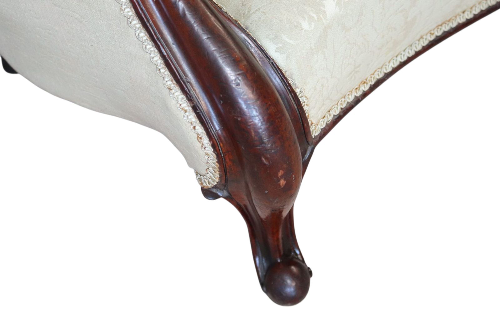 Furniture Victorian Mahogany Chaise Longue / Antique Lounge Sofa / Day Bed photo