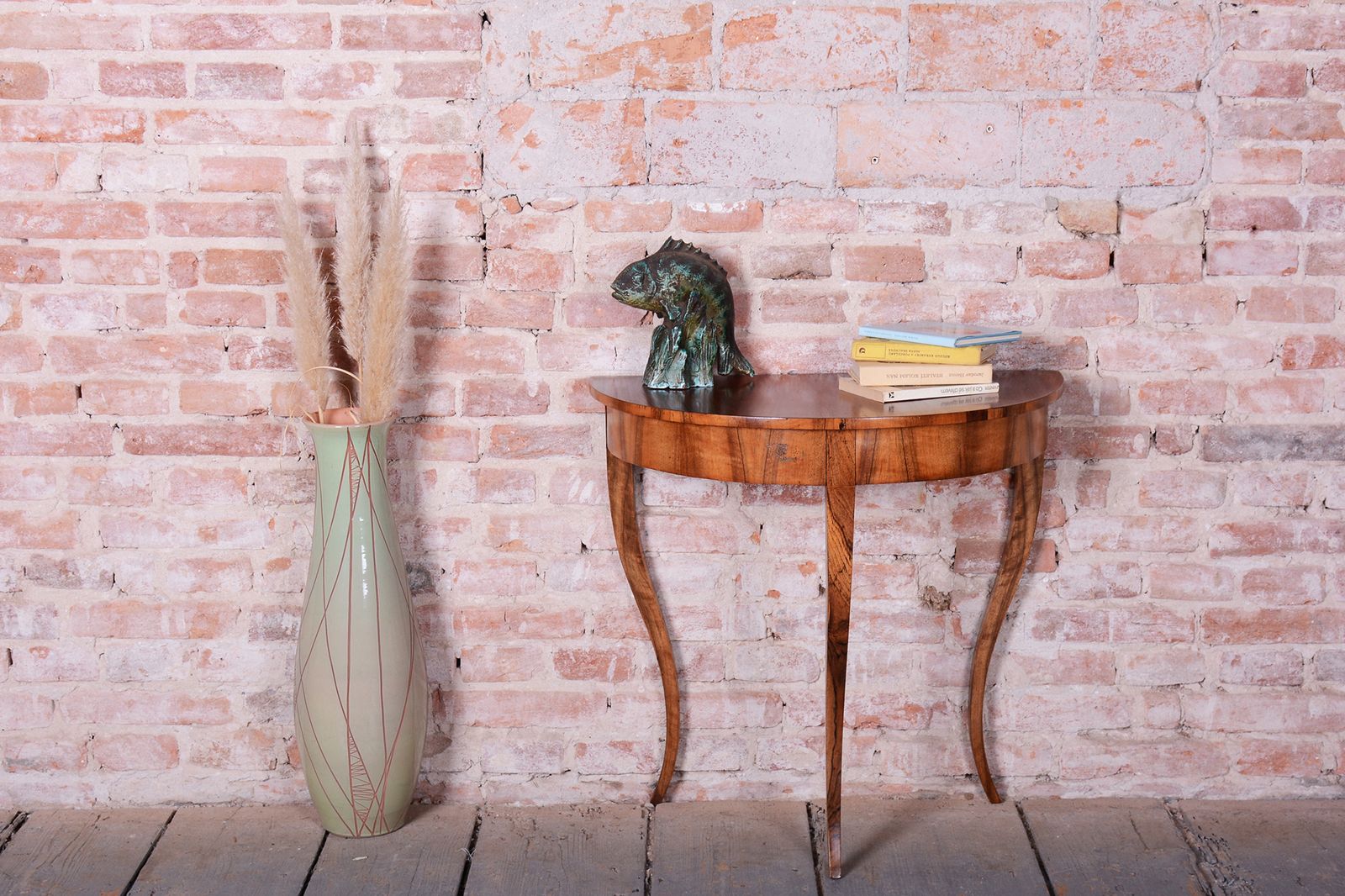 Restored Biedermeier Side Table, Walnut, Revived Polish, Austria 1820s photo buy