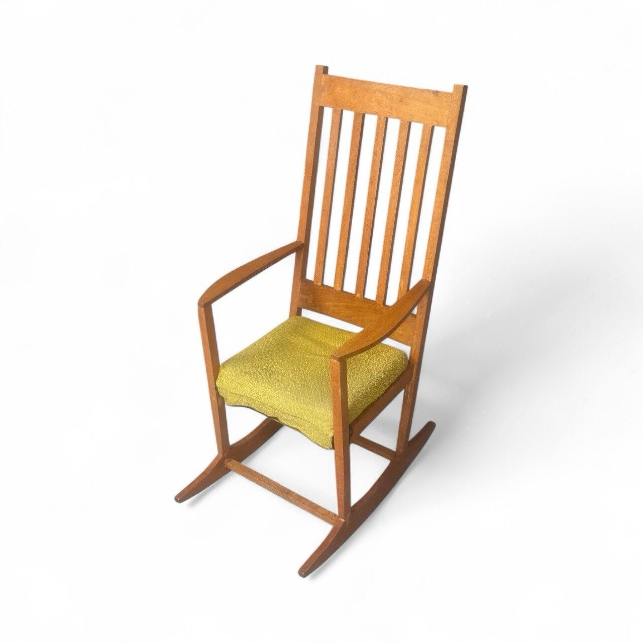 Mid Century Oak Armchair Rocking Chair Robin Nance Superior Quality C1960s photo vintage