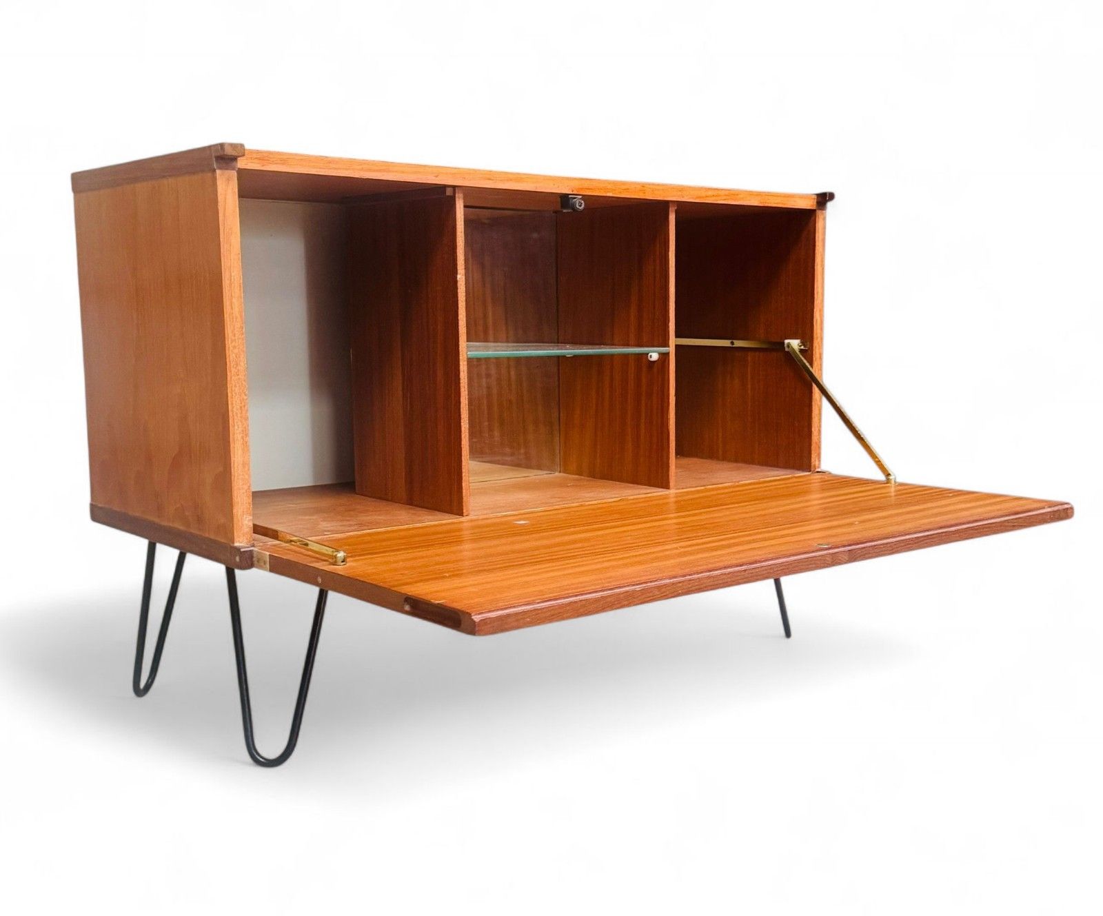 Teak Beaver And Tapley Cupboard Media Unit Mid Century Retro  Hair Pin Legs photo vinterior