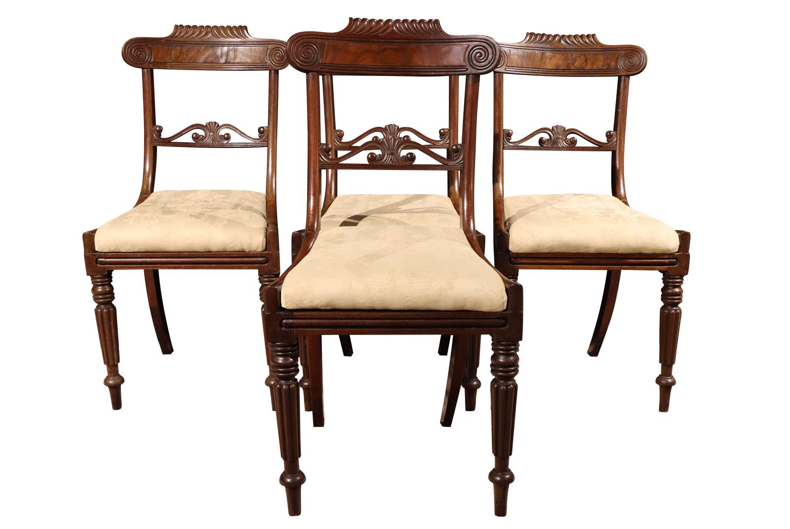A Good Set Of Six Mahogany Dining Chairs In The Manner Of Gillows, Circa 1830 photo buy