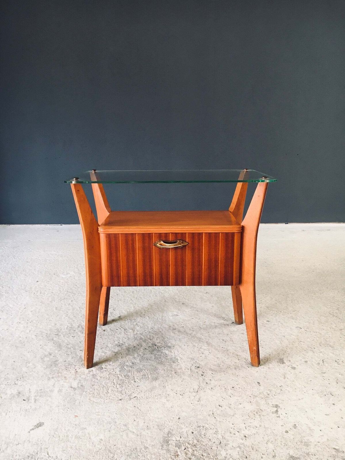 Midcentury Design Bedside Table By Gio Ponti For La Permanente Mobili Cantu, Italy 1950's photo furniture