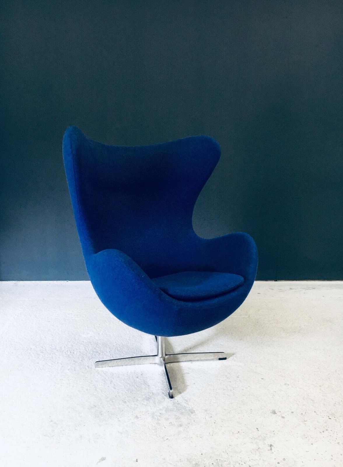 Midcentury Modern Scandinavian Design Egg Chair By Arne Jacobsen, Denmark 1970's photo furniture