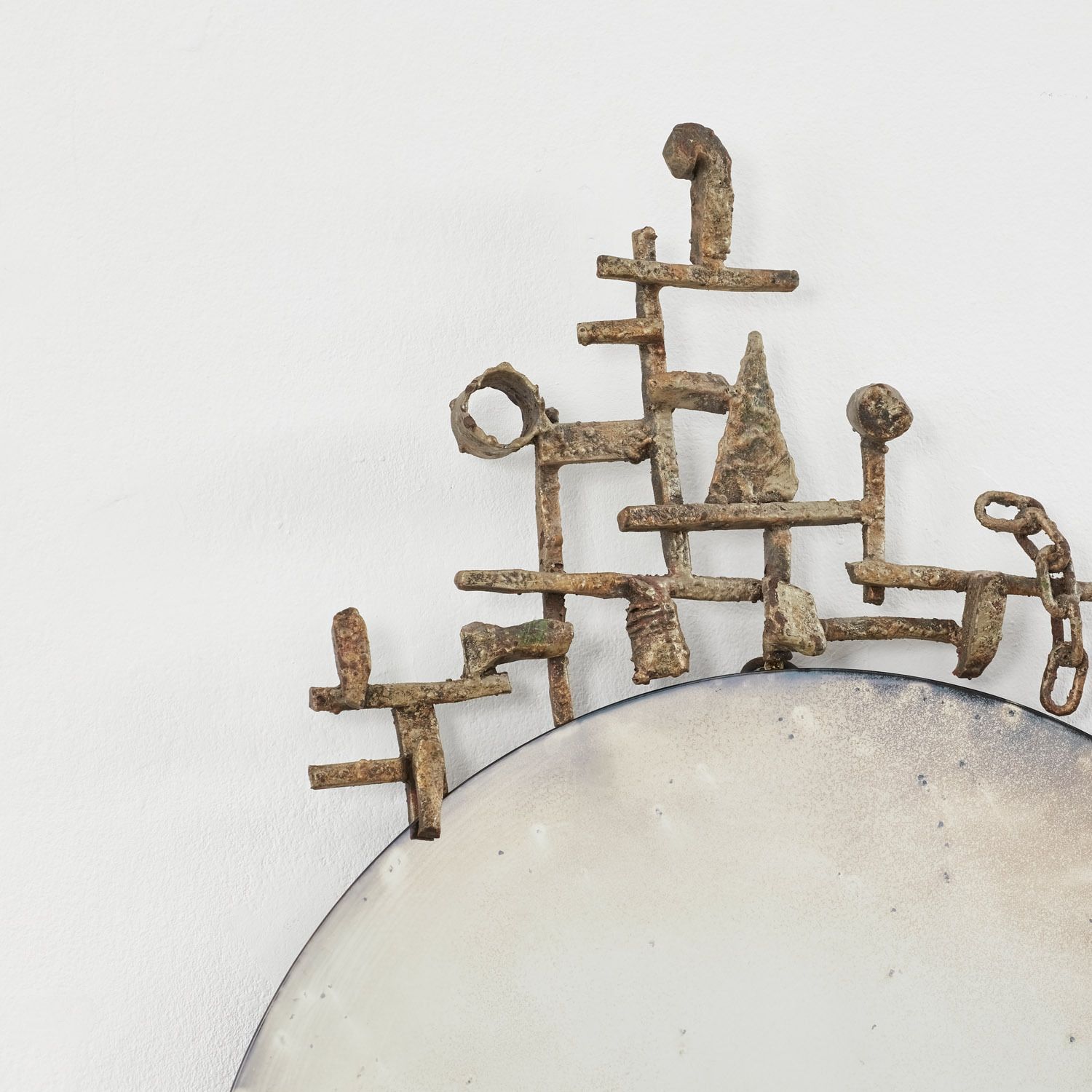Salvino Marsura Forged Mirror I Treviso, Italy, 1990s photo for sale