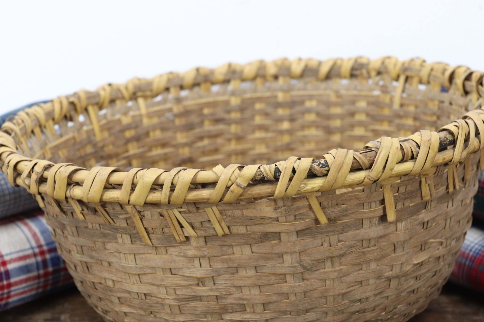 Showa Period Traditional Japanese Domestic Basket (3) photo Home Decor