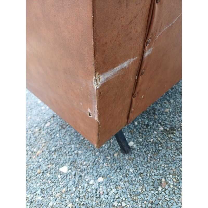 Vintage 50s/60s Brown Skai Armchair photo Furniture