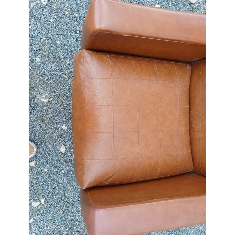 Vintage 50s/60s Brown Skai Armchair photo 131.0