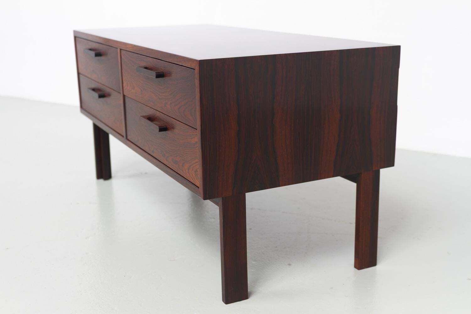 photo for sale Danish Mid Century Rosewood Chest Of Drawers By Kai Kristiansen For Fm, 1960s.