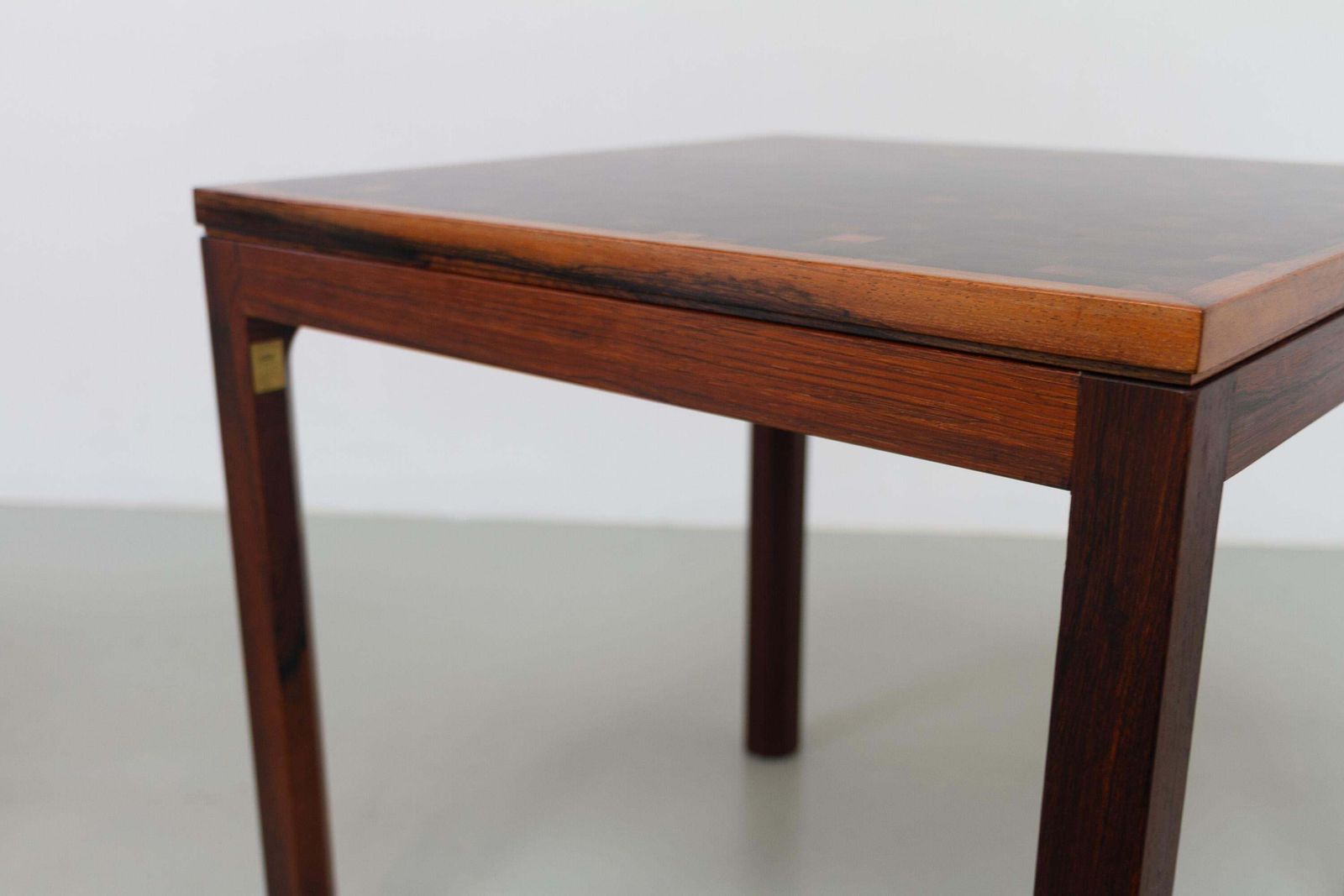 Danish Modern Rosewood Mosaic Side Tables By Tranekær Denmark, 1960s. Set Of 2. photo 1336.0
