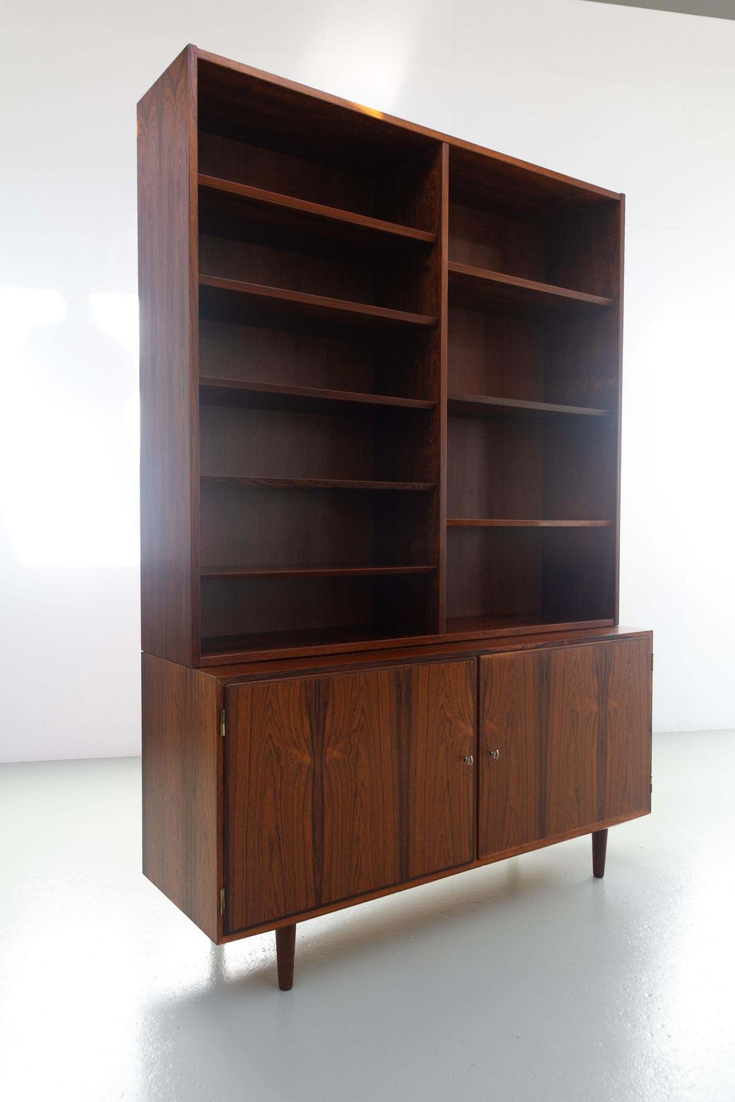 Danish Rosewood Bookcase With Sideboard By Carlo Jensen For Hundevad, 1960s. photo Furniture