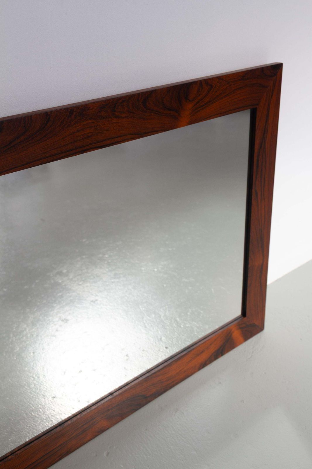 Large Danish Mid Century Modern Rosewood Mirror, 1970s. photo Home Decor