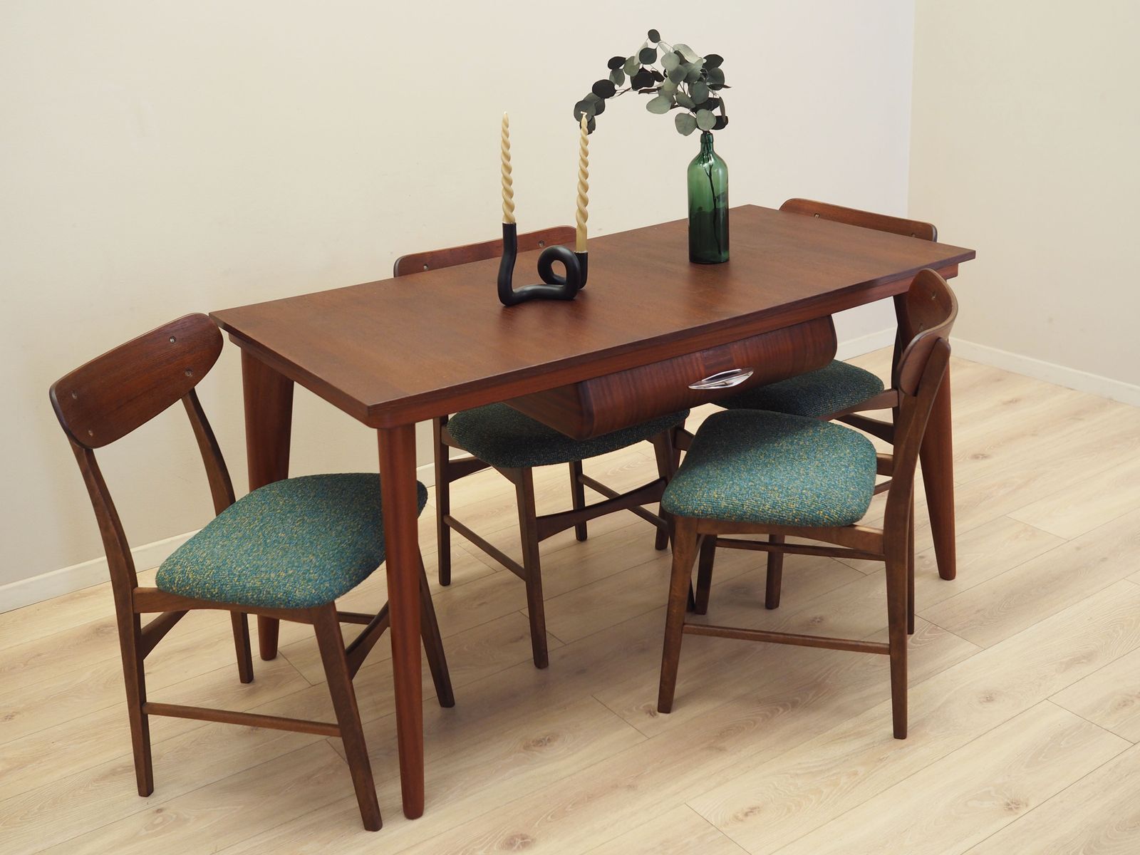 Set Of Four Teak Chairs, Danish Design, 1970s, Production: Denmark photo for sale