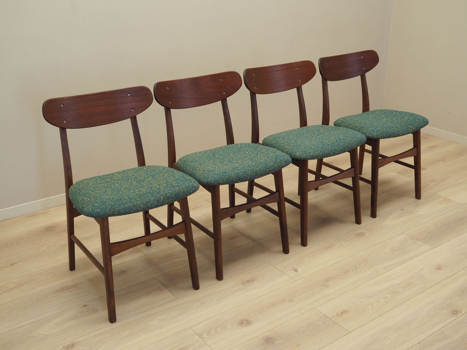 Set Of Four Teak Chairs, Danish Design, 1970s, Production: Denmark photo 1609.0