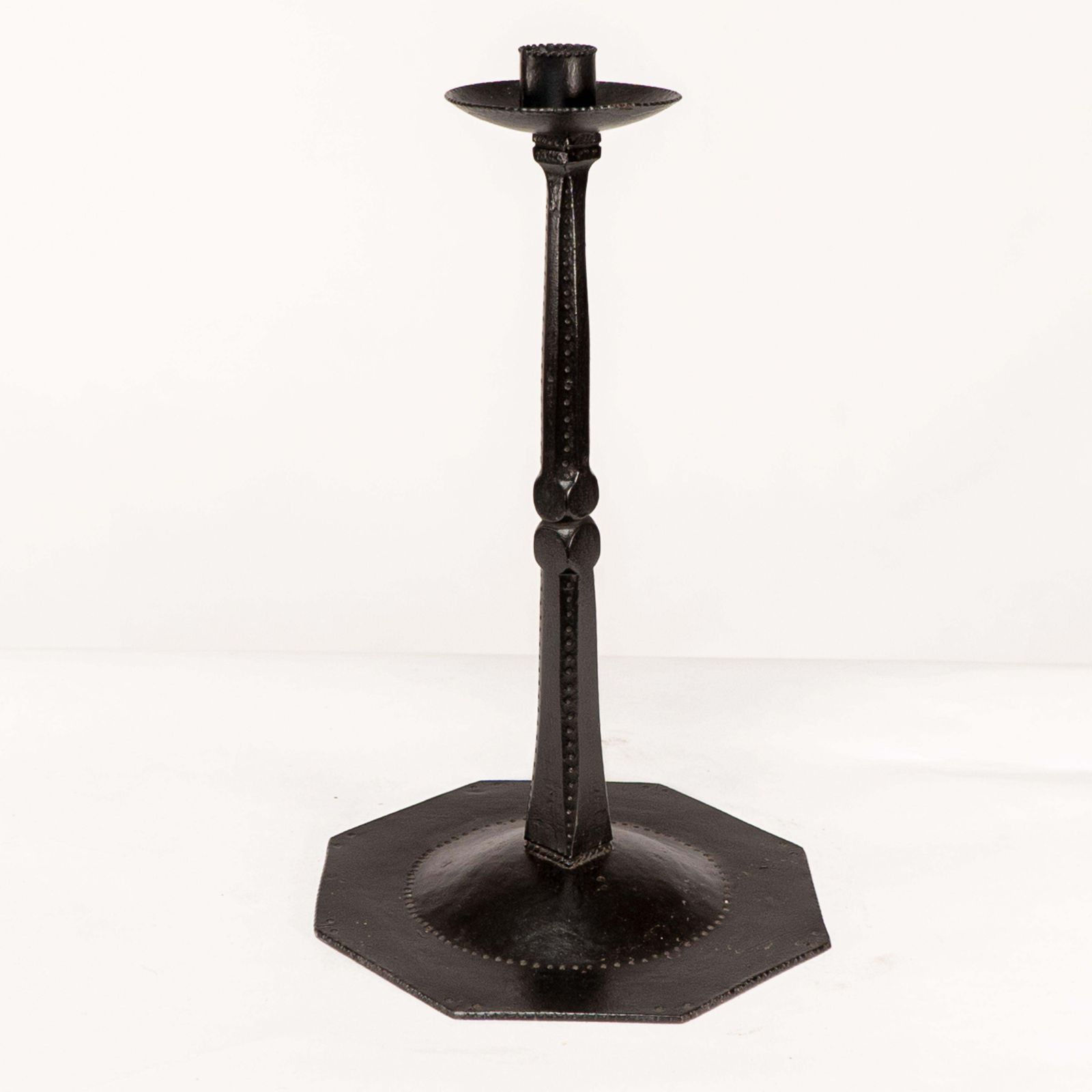 Ernest Gimson & Made By Alfred Bucknell. A Rare Unusually Tall Steel Candlestick photo furniture