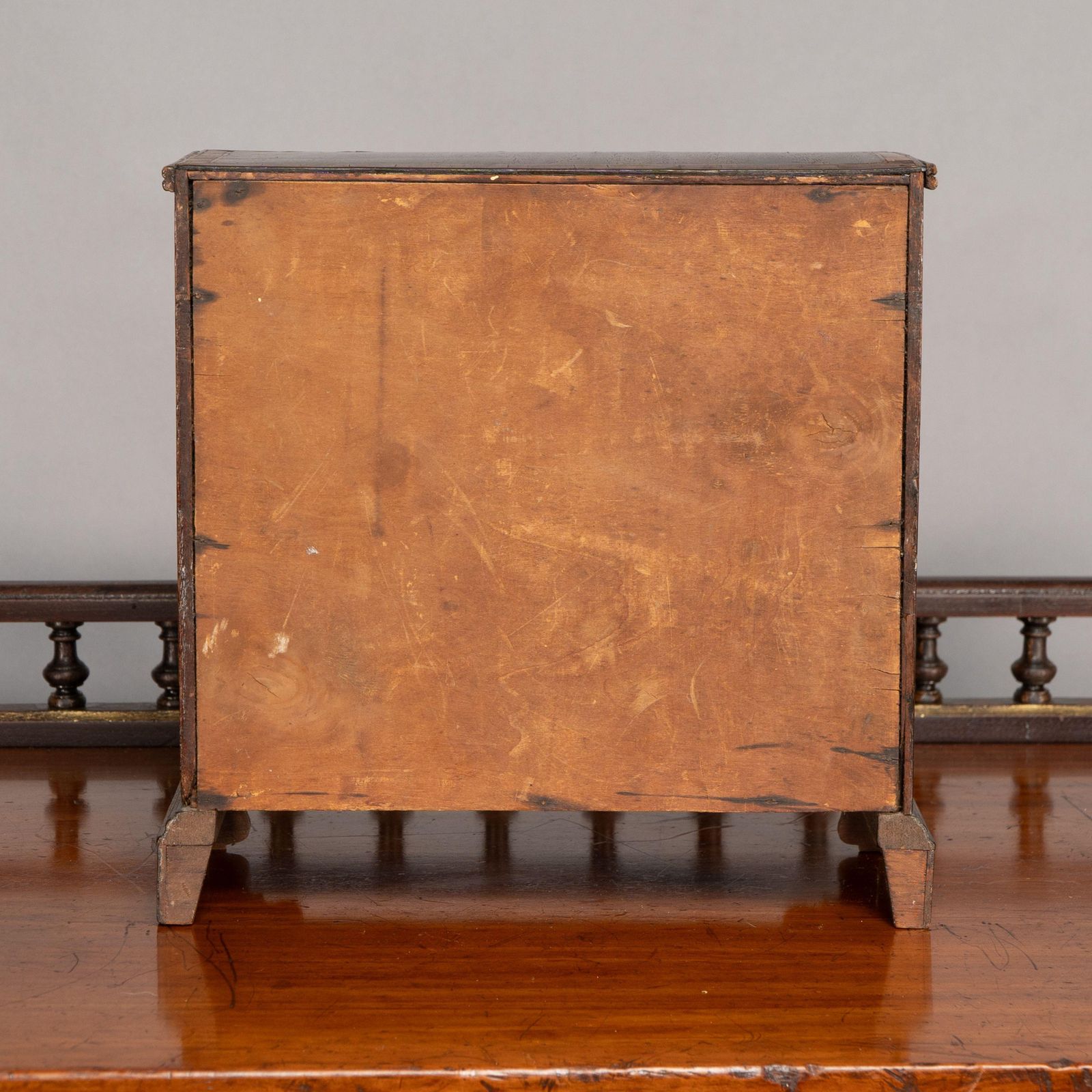 A Fine Georgian Walnut Miniature Chest Of Drawers photo 1530.0