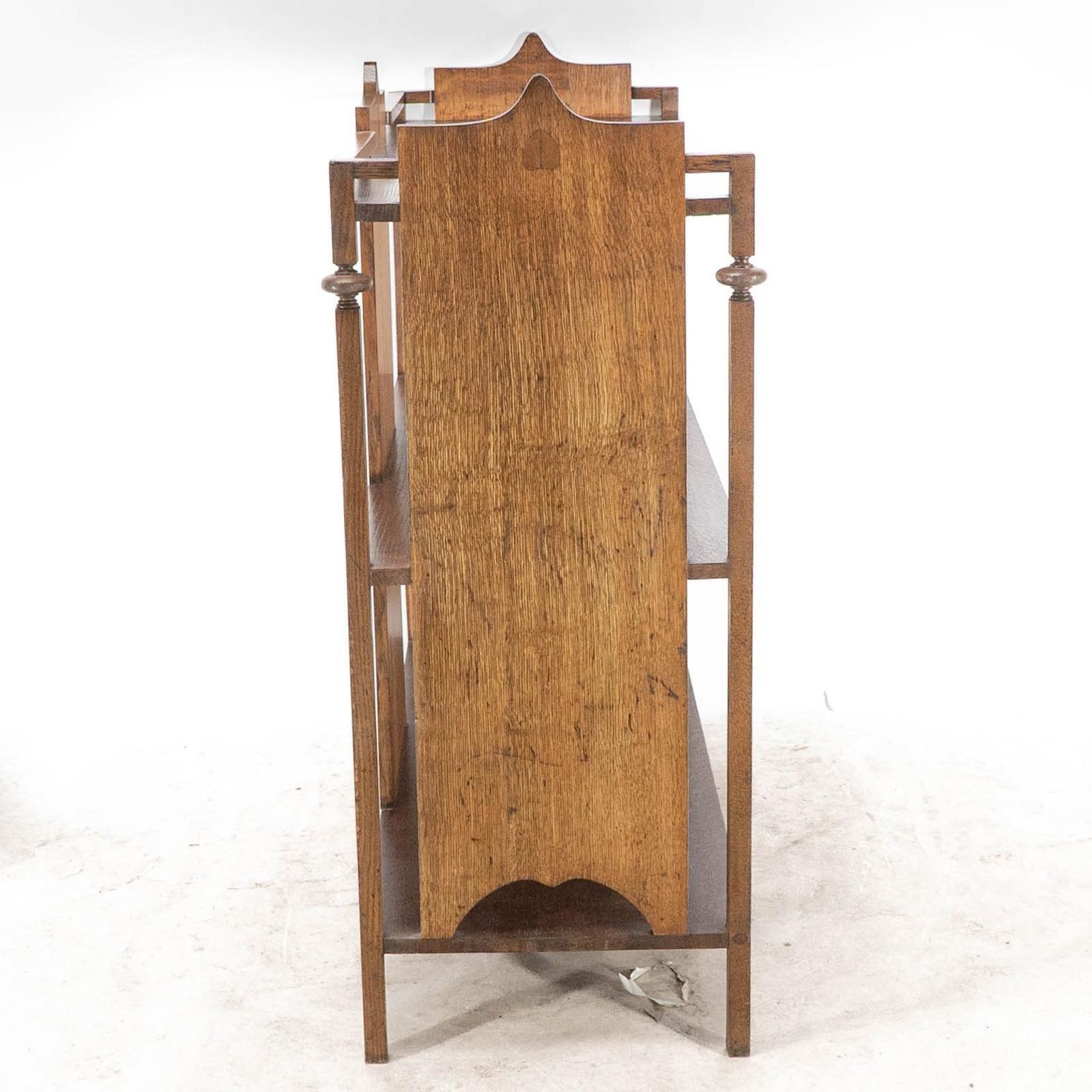 A Glasgow School Arts & Crafts Oak Buffet W/ Plank Sides And Central Plank Back photo buy