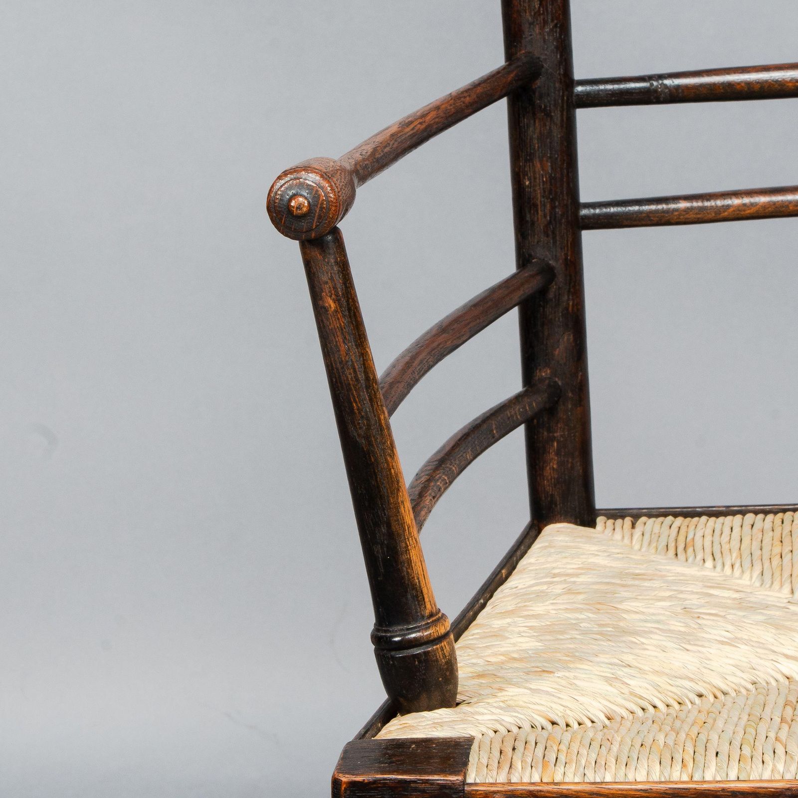 photo vintage Attributed To Philip Webb Rare Pair Of Large Sussex Armchairs, Fully Restored