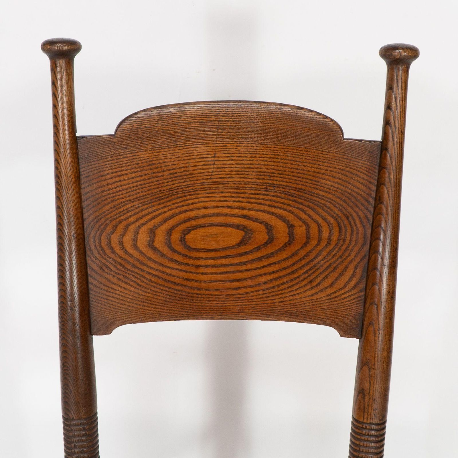 photo furniture William Birch For Liberty & Co. A Pair Of Arts & Crafts Rush Seat Oak Chairs
