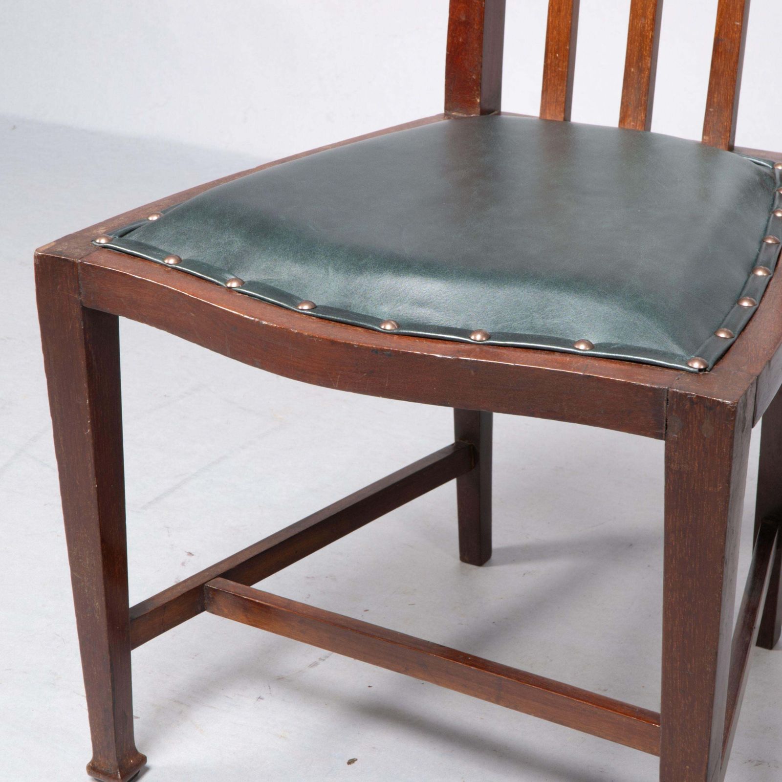 2856.0 Joseph Maria Olbrich Attributed. An Art Nouveau Inlaid Side Chair. photo