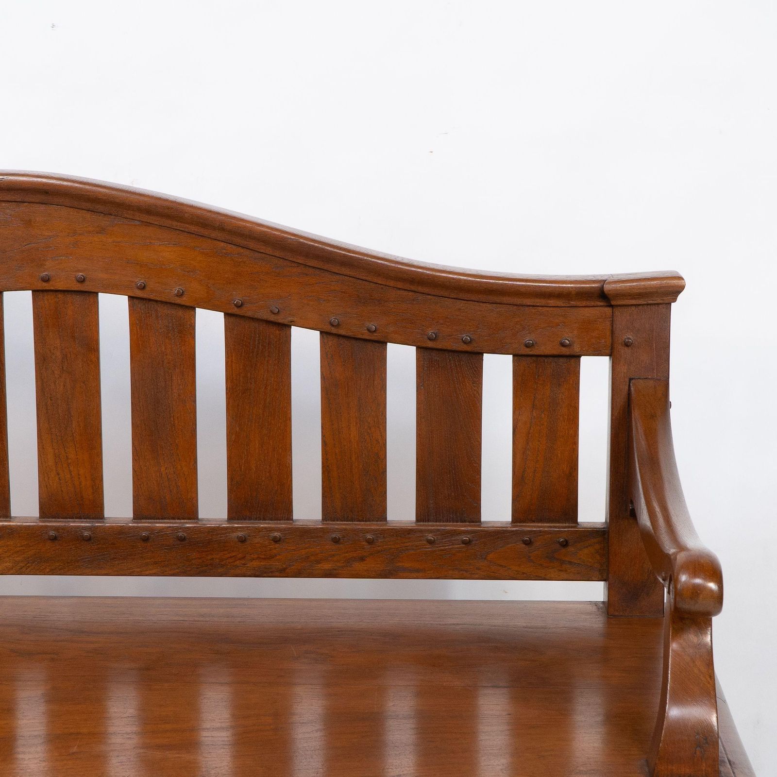 An Arts And Crafts Super Quality Teak Hall Bench In The Style Of Arthur Simpson photo 5915.0