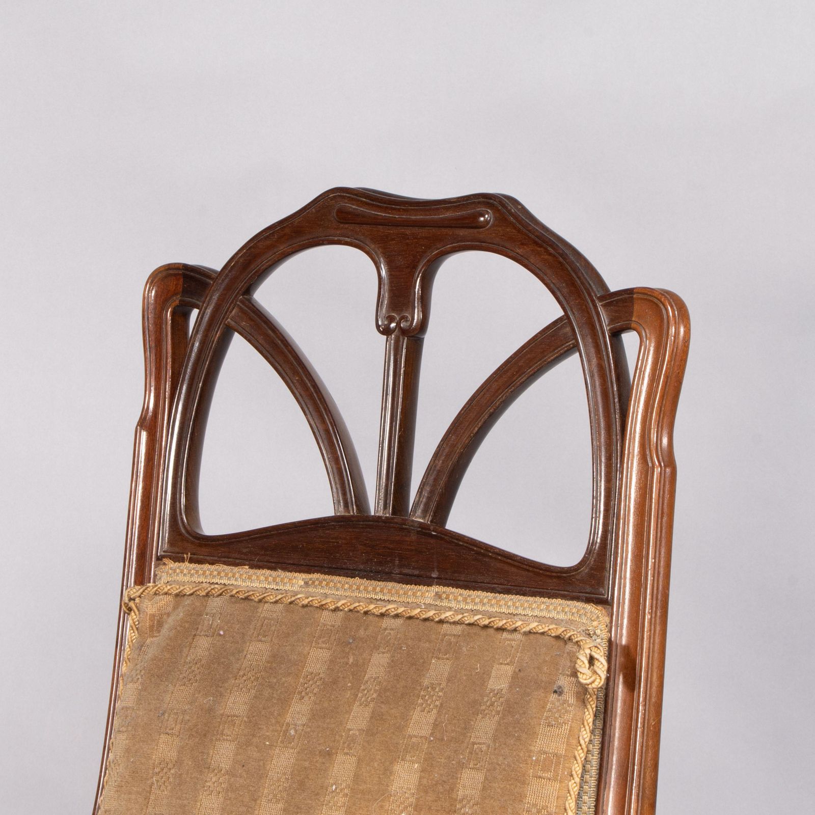 photo buy Louis Majorelle. Art Nouveau Carved Walnut Armchair With Original Period Fabric