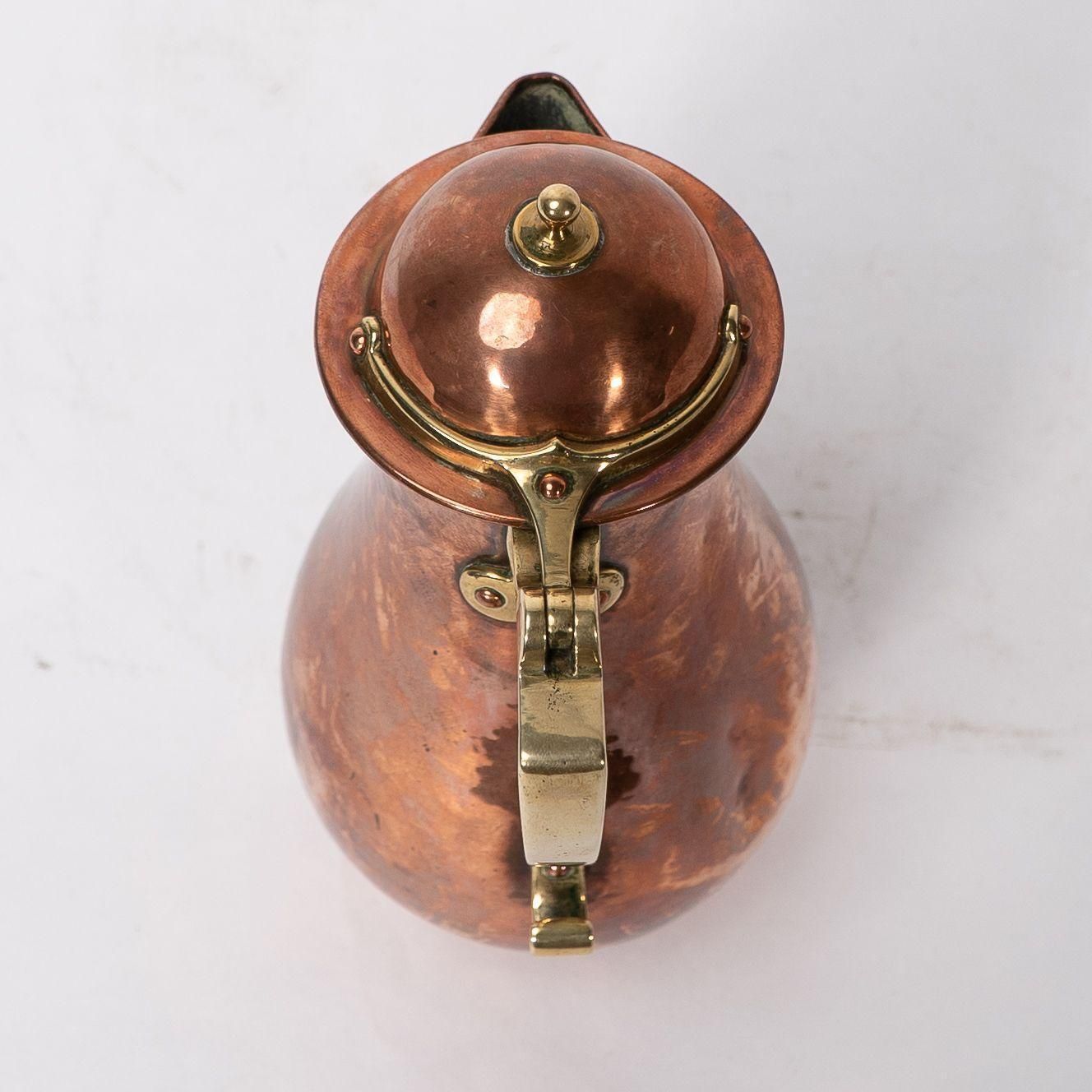 Home Decor Birmingham Guild Of Handicraft. An Arts & Crafts Copper And Brass Chocolate Jug photo