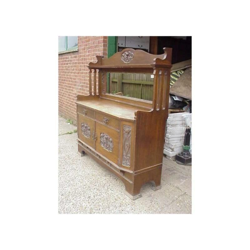 Wylie And Lochhead. A Good Quality Oak Arts And Crafts Glasgow Style Sideboard photo furniture