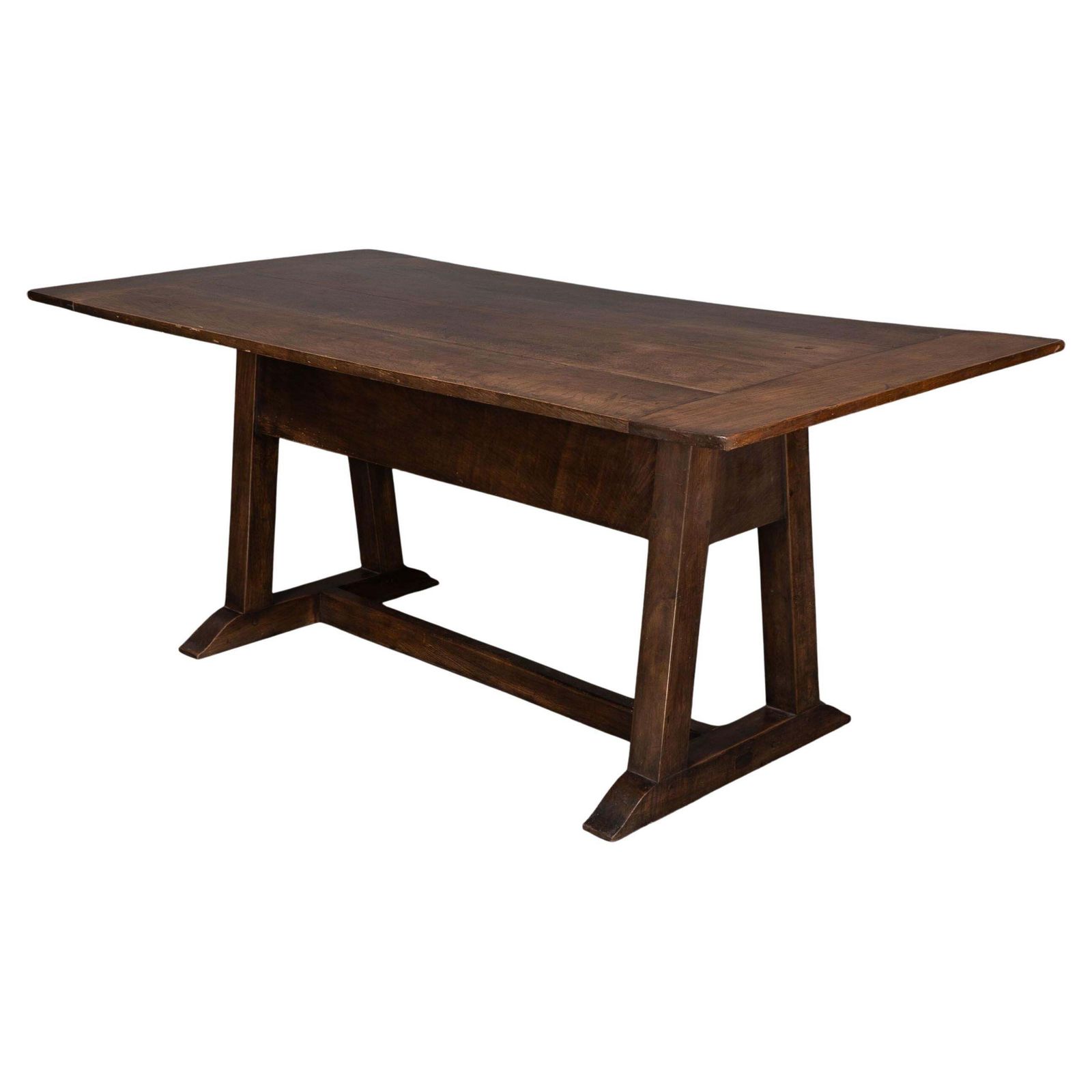 M H Baillie Scott By John P White. A Rare Arts And Crafts Oak Dining Table