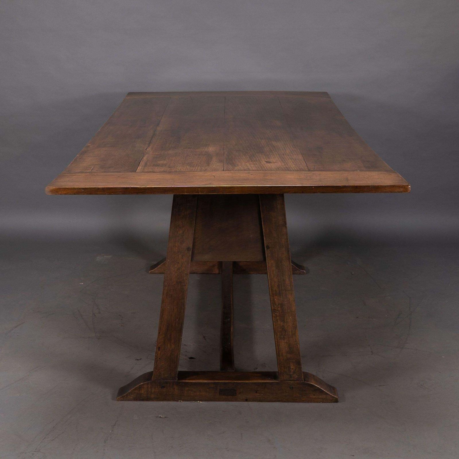 M H Baillie Scott By John P White. A Rare Arts And Crafts Oak Dining Table photo for sale