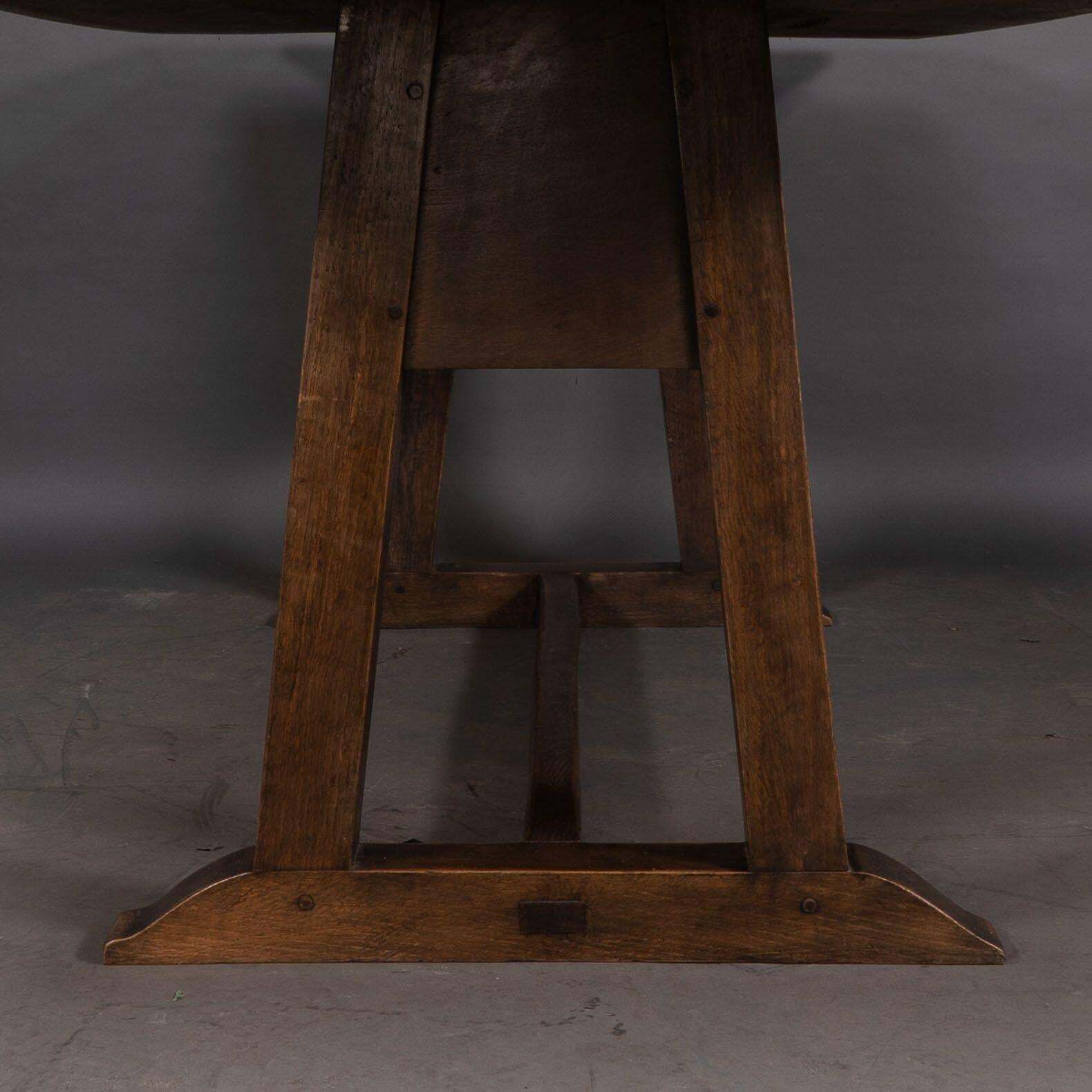 photo for sale M H Baillie Scott By John P White. A Rare Arts And Crafts Oak Dining Table