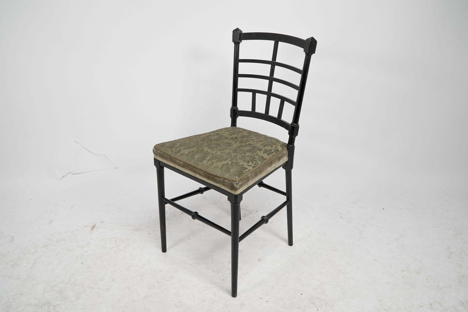J. Plucknett Attri. Collier & Plucknett Prob. Anglo Japanese Ebonized Side Chair photo Furniture